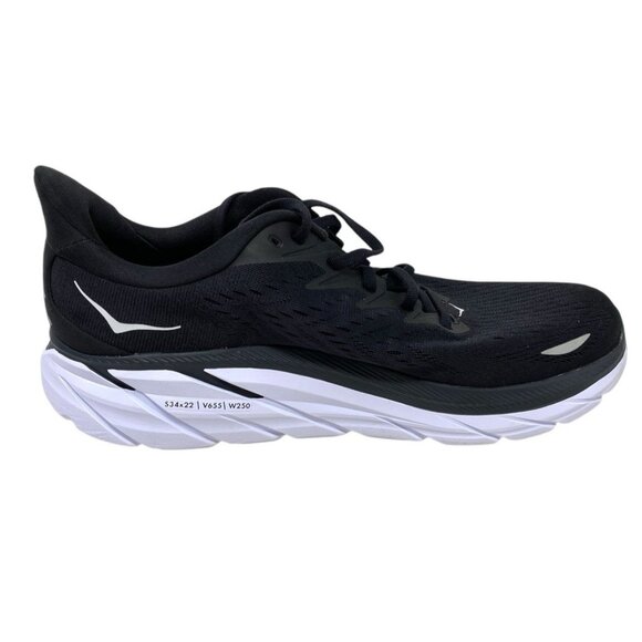 Hoka One One Clifton 8 Men's Size 11D Running Black Lace Up Sneakers Trainers - Picture 6 of 12